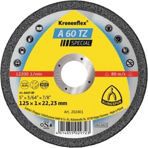 Ściernica tarcza do cięcia 125x1 INOX Klingspor A60TZ Special