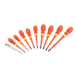Wkrętaki 1000V PH+ PZ+ PŁ+ Próbnik Stanley 10 szt.